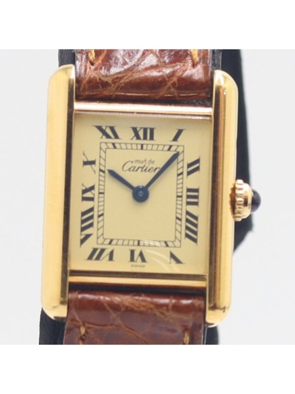 Cartier Must Tank SM Ivory Dial Watch